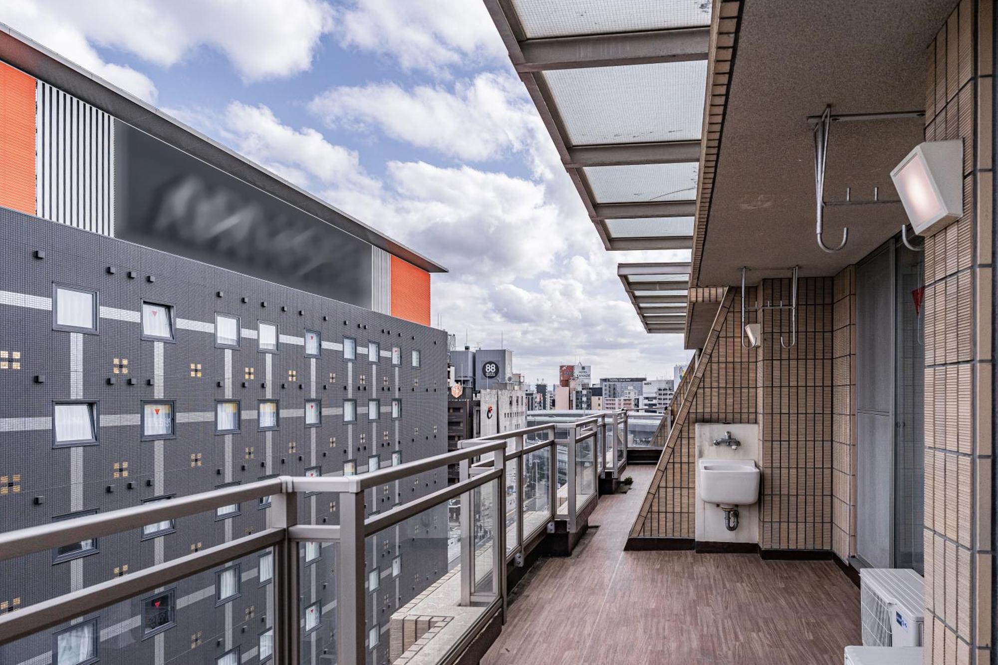Apartment Hotel 11 Shinsaibashi Amemura Osaka Exterior foto